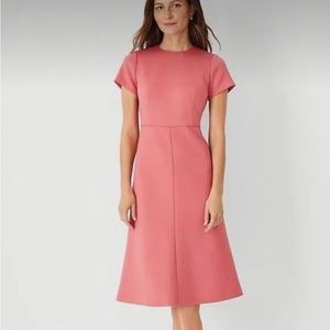 Ann Taylor Coral Midi dress sz14